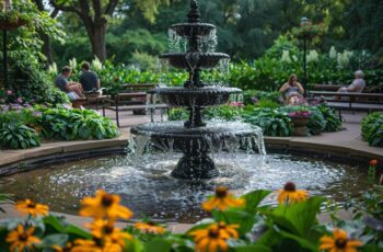 Les fontaines dans les jardins thérapeutiques : une source de bienfaits