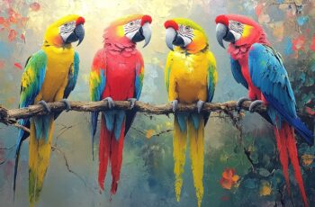 Couleurs et exotisme : découvrez les tableaux de perroquets pour une décoration unique